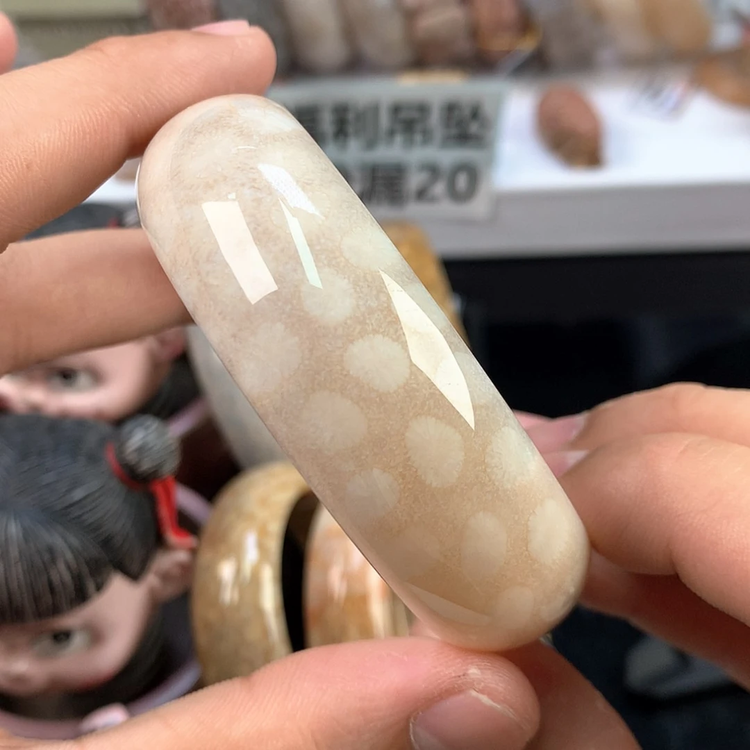【闪购商品】硅化珊瑚（珊瑚玉）手镯未镶嵌30号圈口56.5
