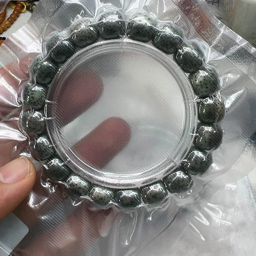 星月菩提手串43传说变态绿石玉星月菩提单圈12