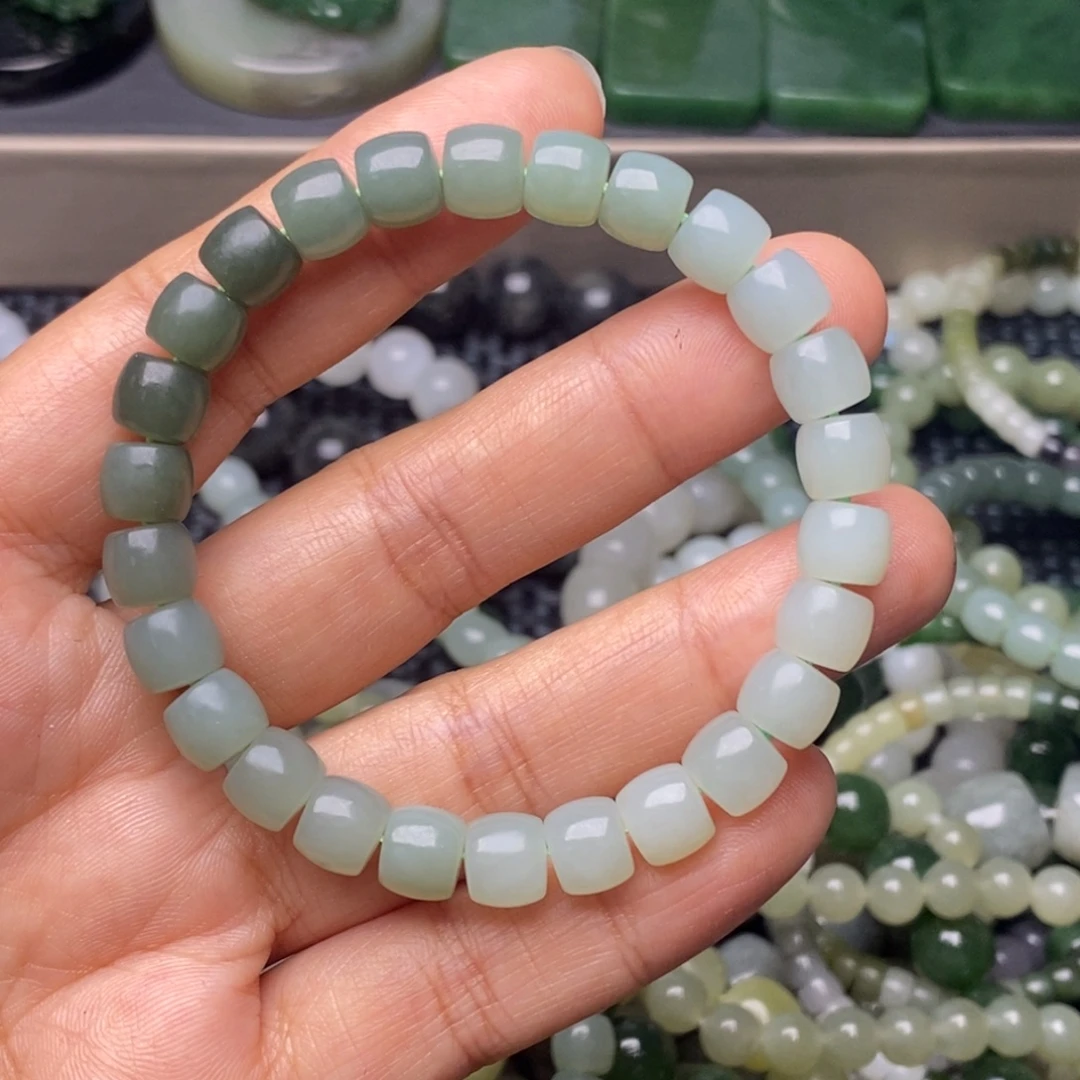 和田玉未镶嵌手链