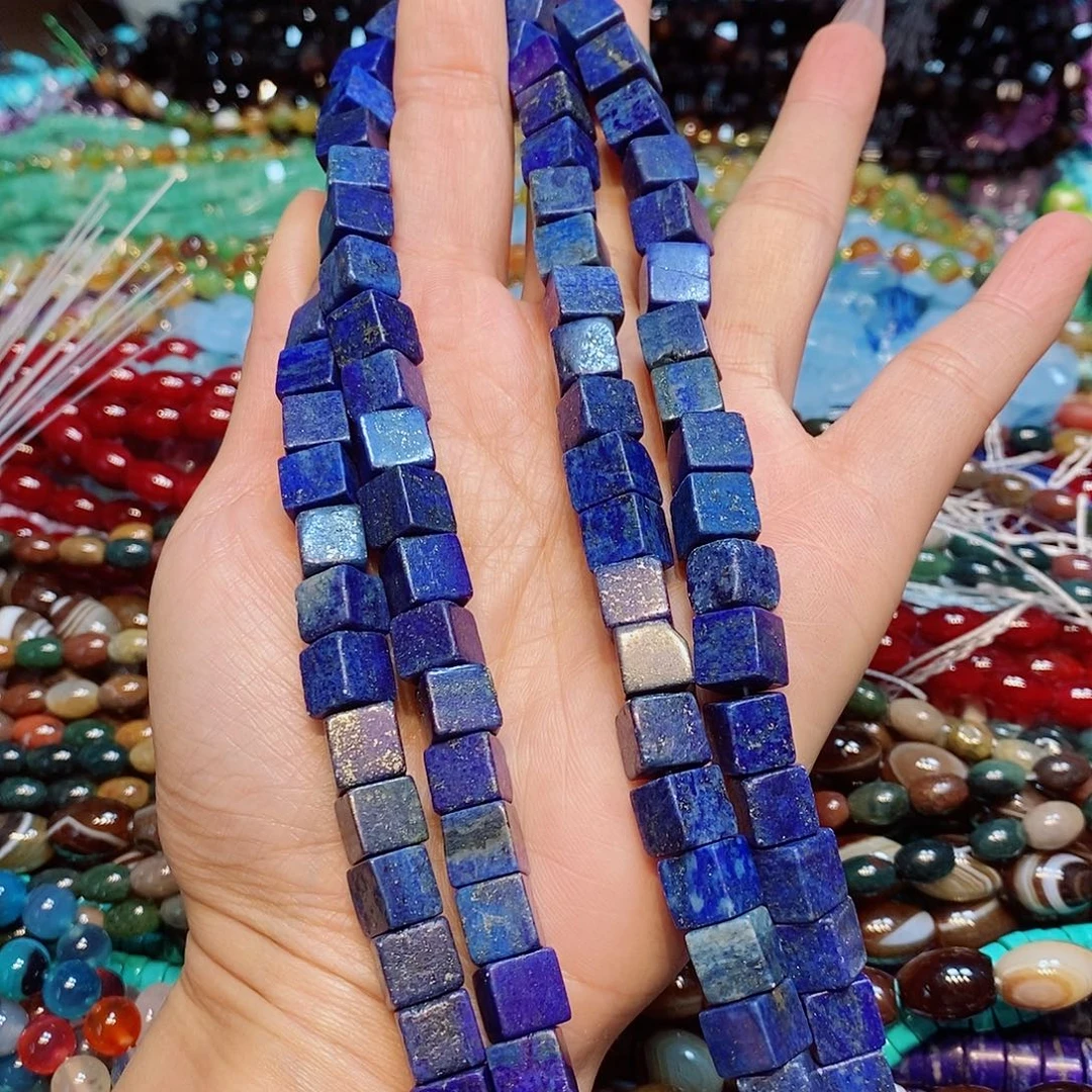 玛瑙/玉髓散珠天然青金8mm一条