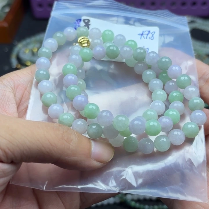 颈饰未镶嵌翡翠手串