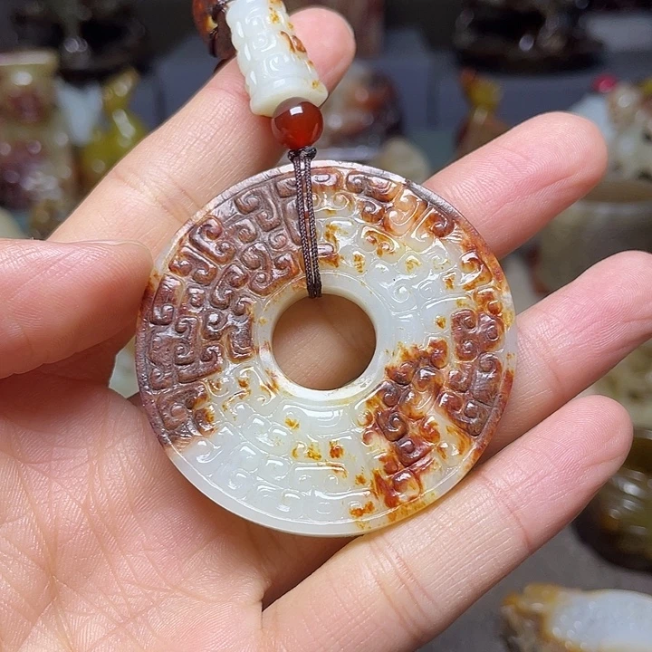 和田玉未镶嵌挂件