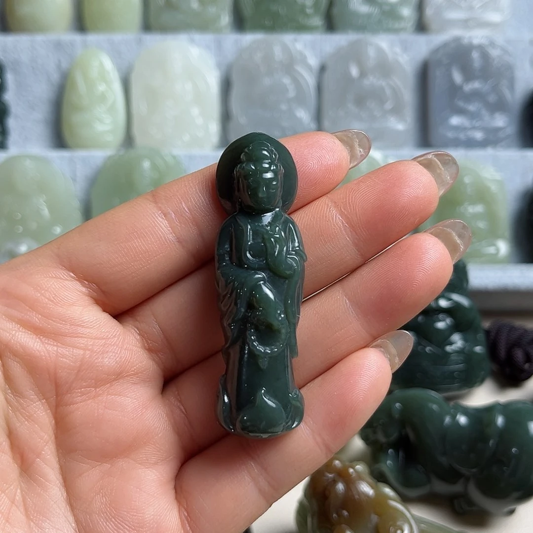 和田玉未镶嵌挂件