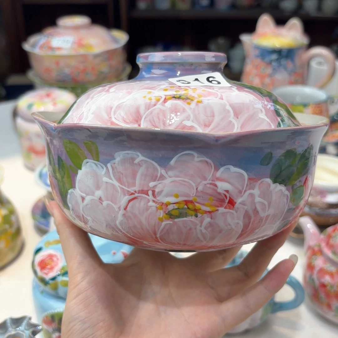 景德镇手绘高温釉下彩陶瓷茶具