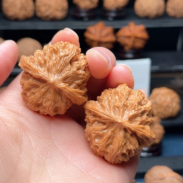 文玩核桃把件40苹果园