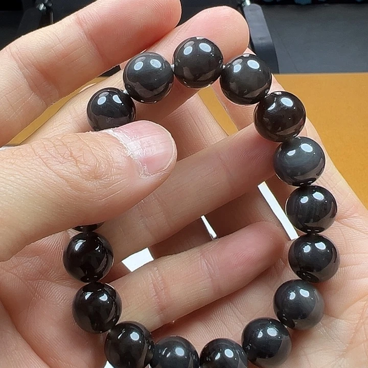 黑曜岩未镶嵌手链