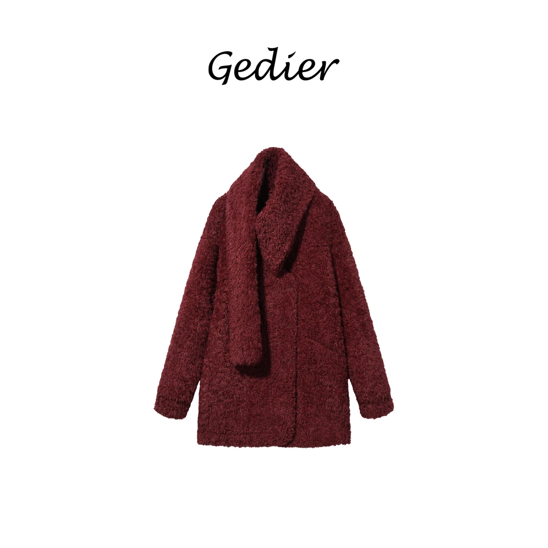 【歌蒂尔Gedier】RGF50057Y 女士加厚时尚颗粒绒外套