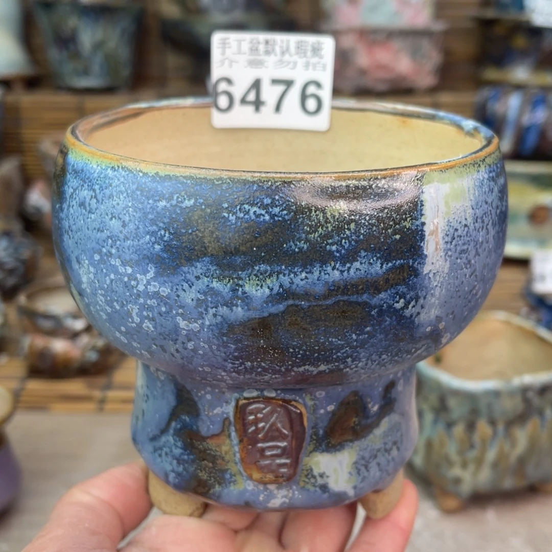 手工花盆默认瑕疵完美者勿拍