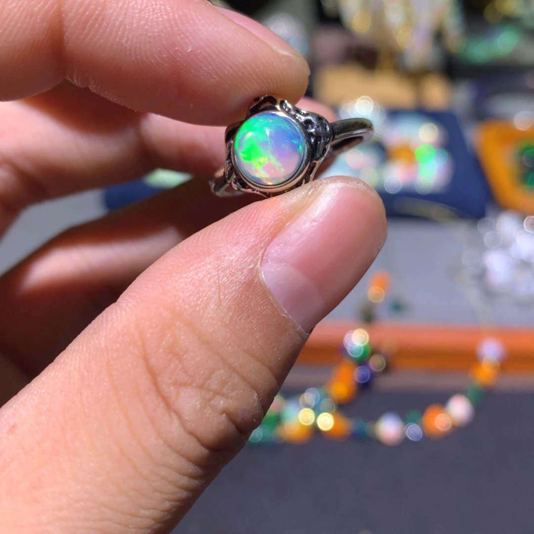 欧泊合金欧泊戒指