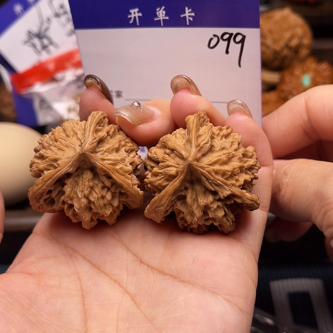 桃核吊坠盘山三棱38