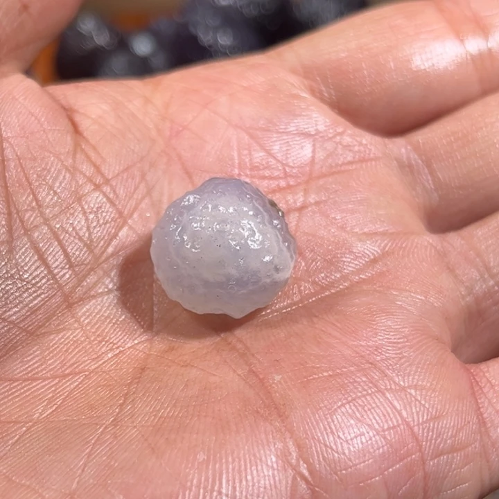 手工艺品琉璃天空蓝溏心