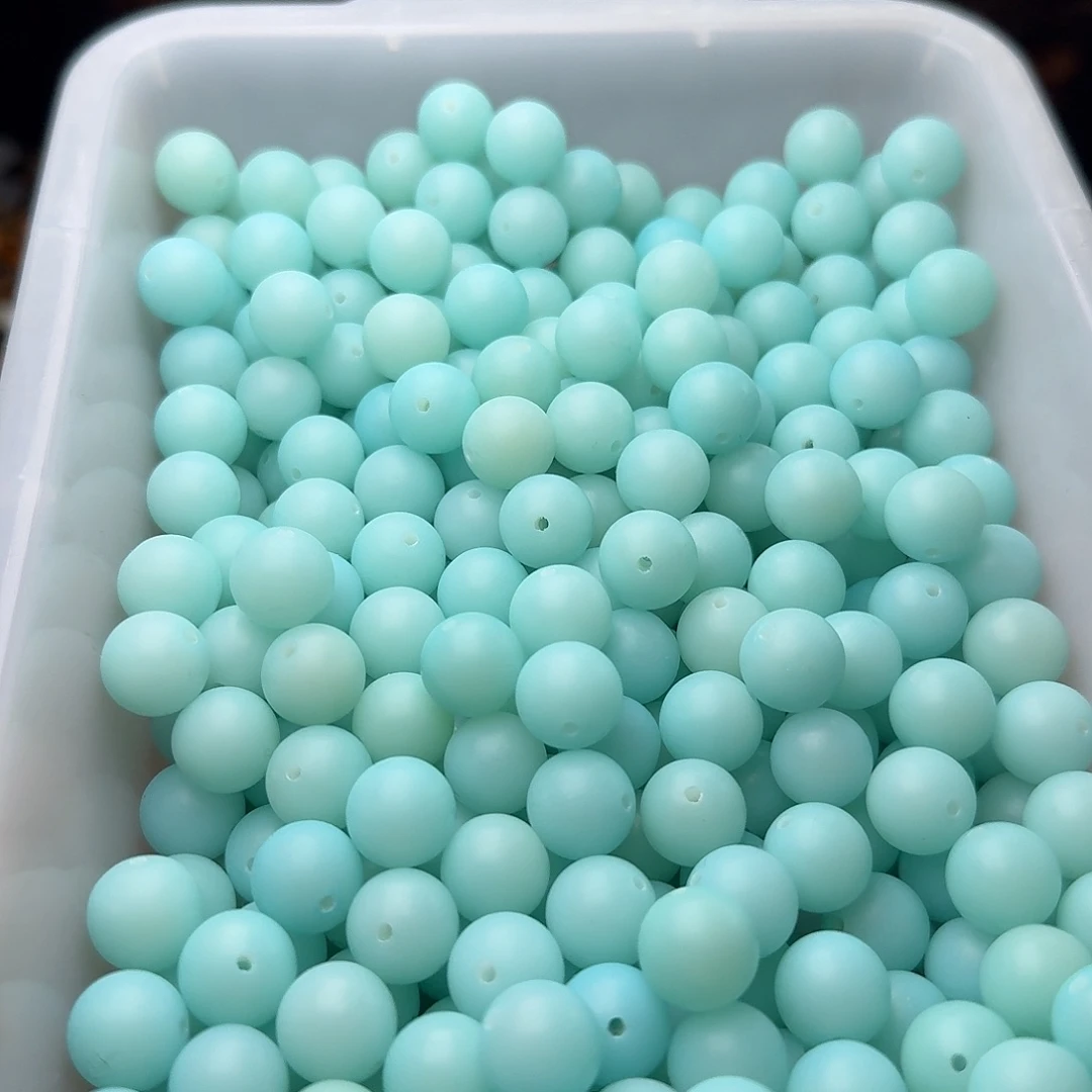 吊坠菩提根/象牙果50颗天空蓝12圆