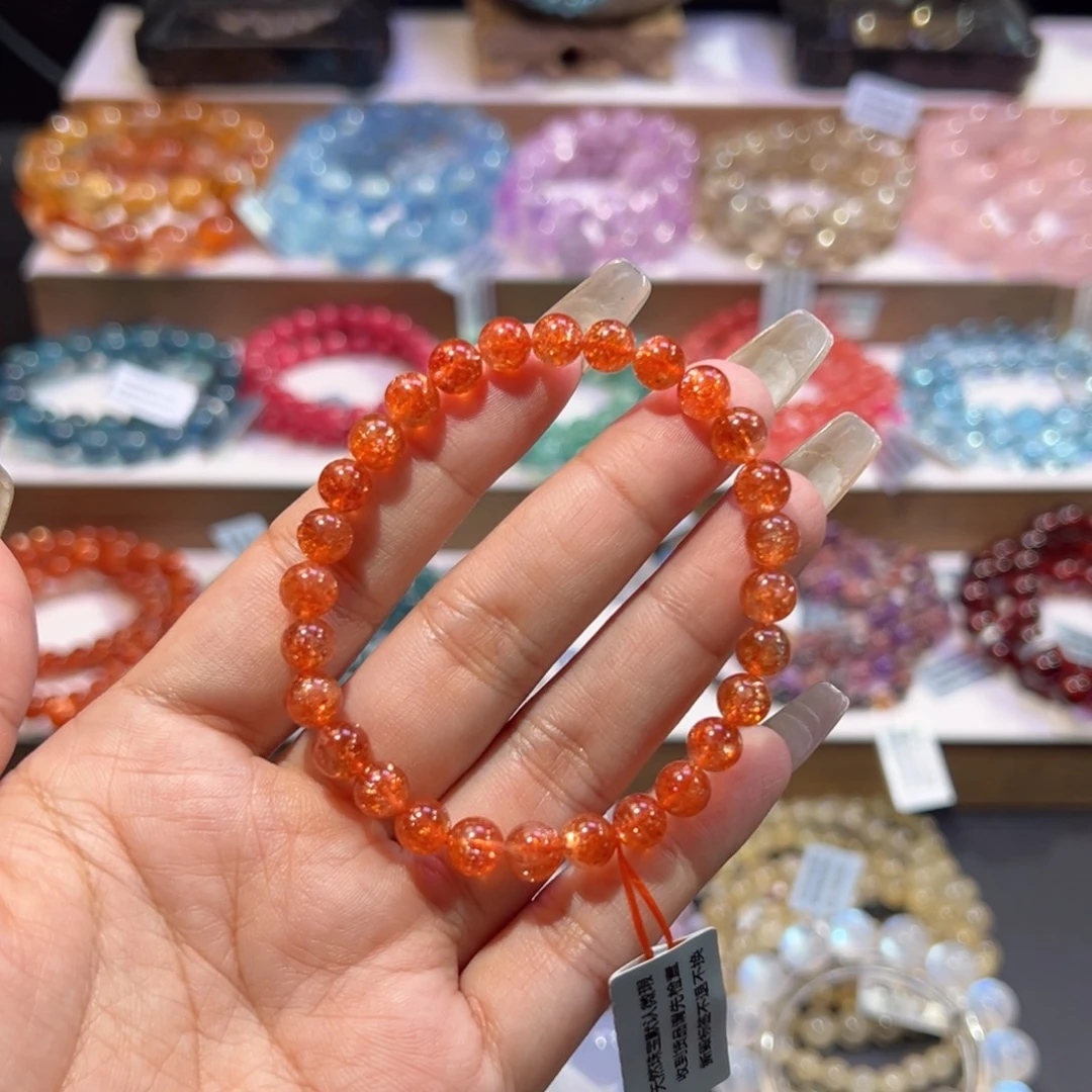 手串长石未镶嵌殿堂级高货金太阳6.8mm