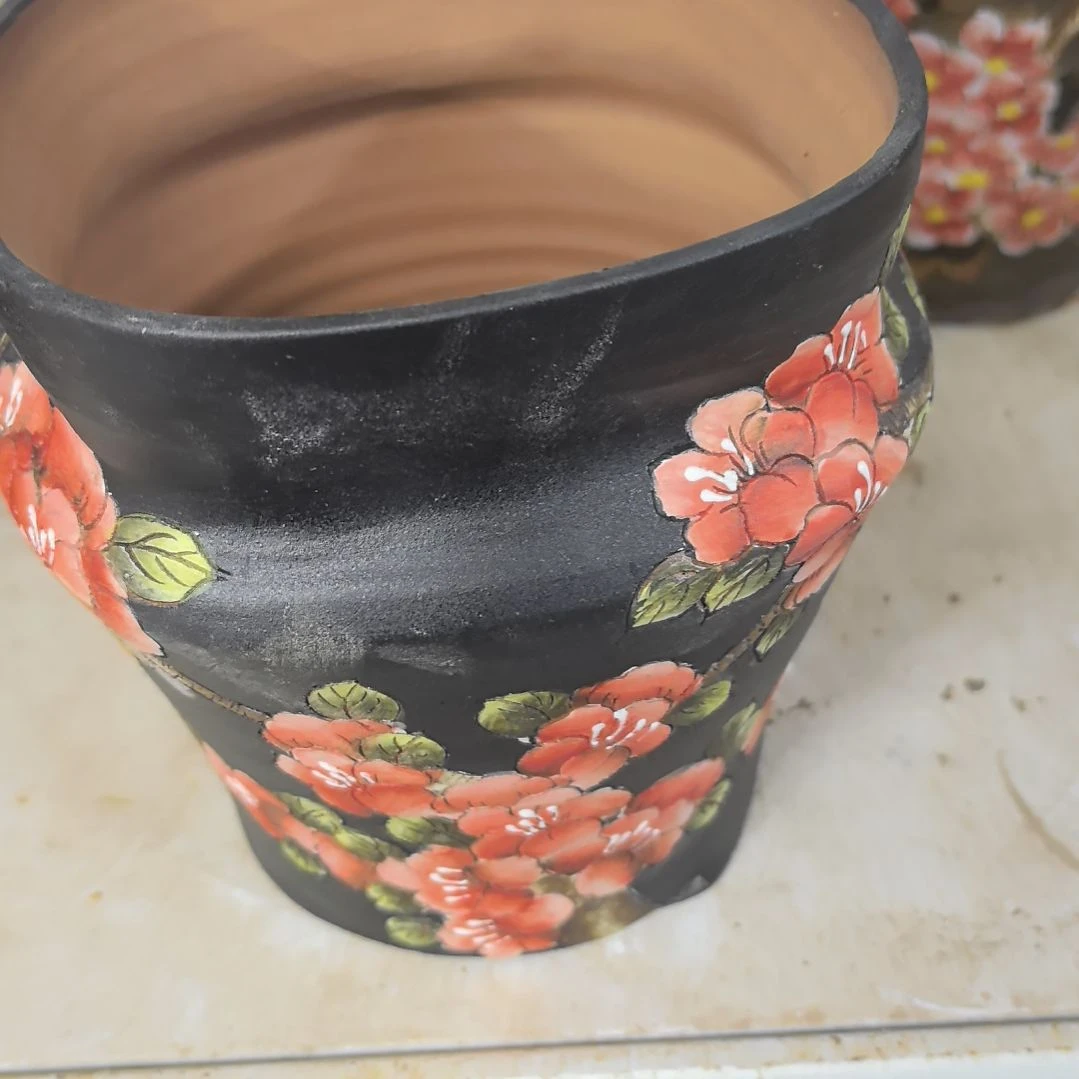 s****花盆红泥瑕疵处理