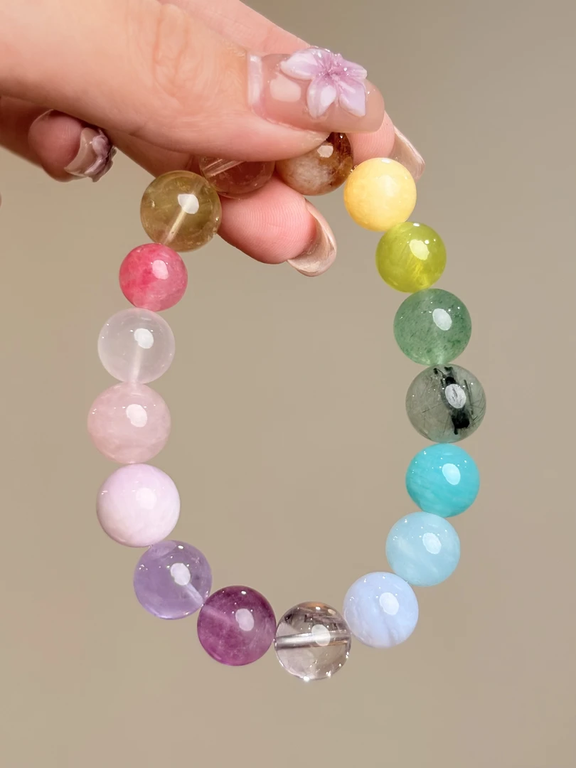 琉光叠梦（小）DB008水晶手串叠戴（纯天然，默认微瑕,，多样性发其一）