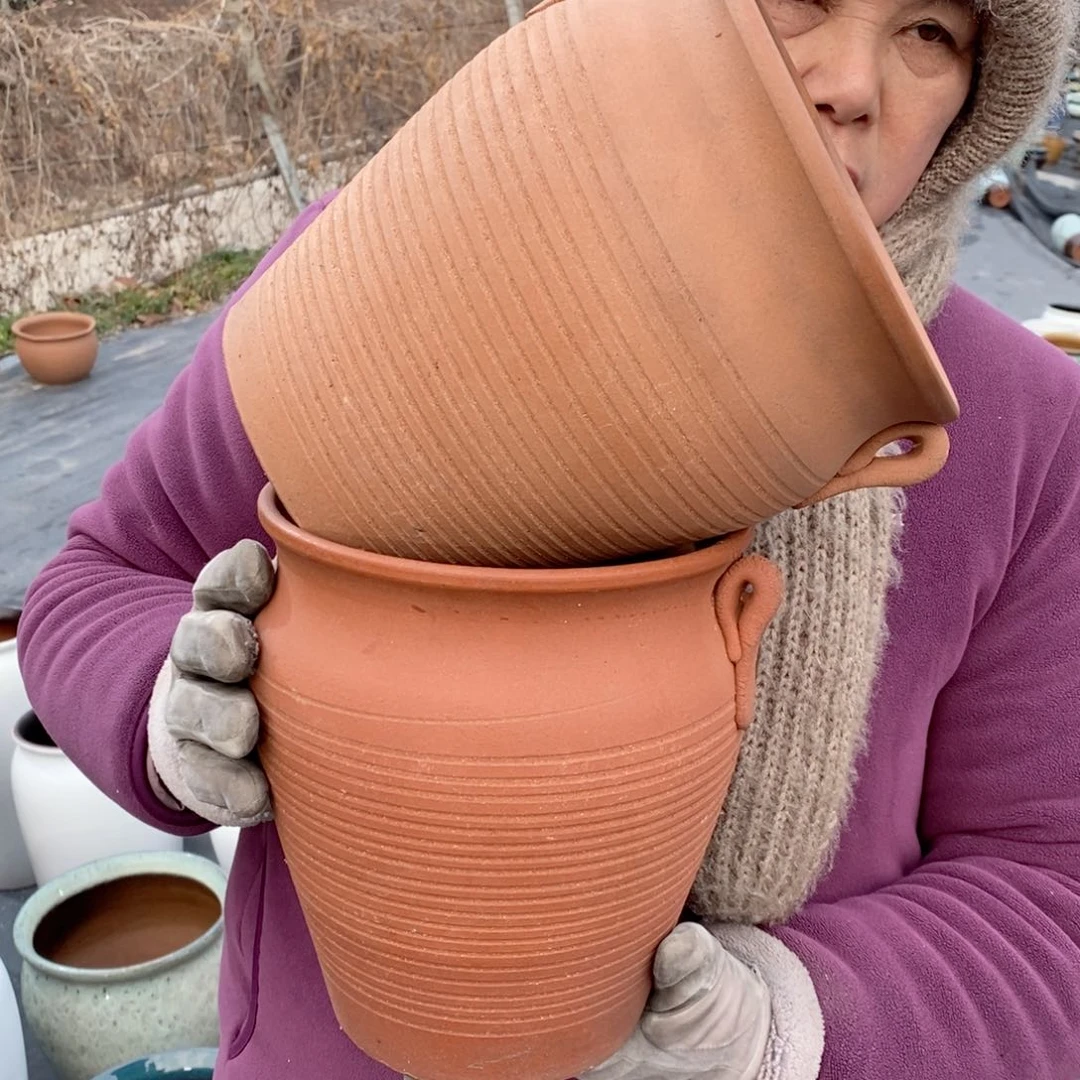 红陶口19高21～～【