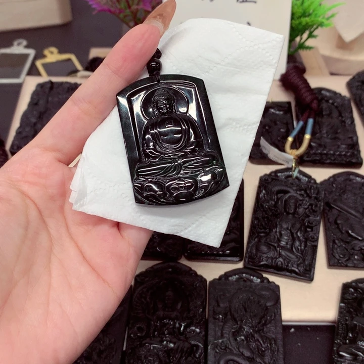 天然a货钢琴黑挂件
