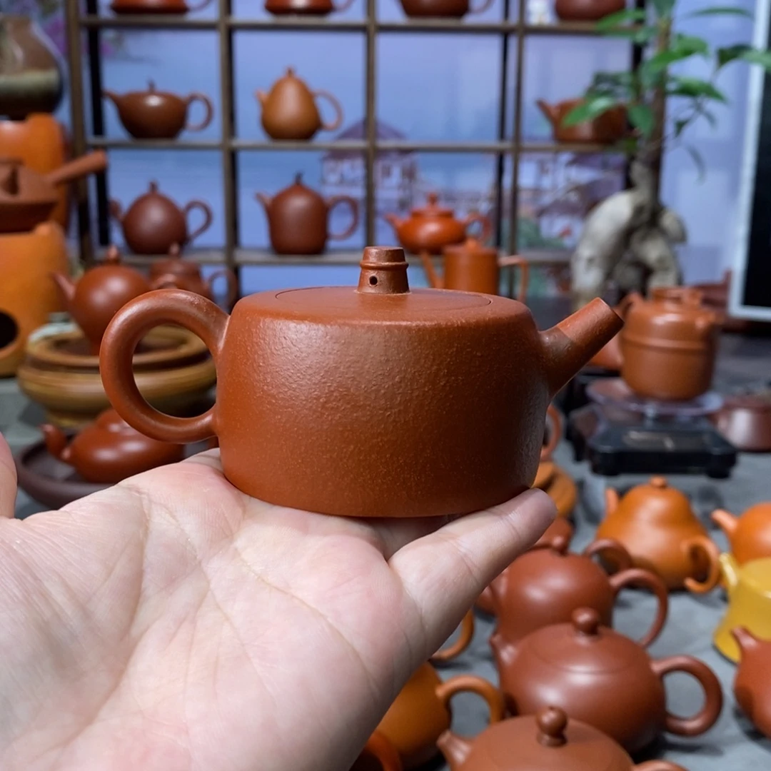 茶壶朱泥梁均羽鱼籽朱泥井栏100c