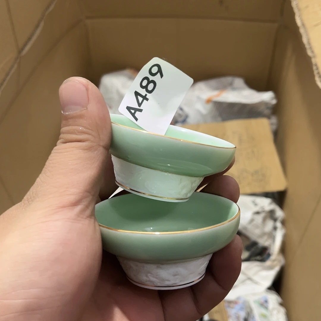 带****瓷片茶摆件工艺品摆件666