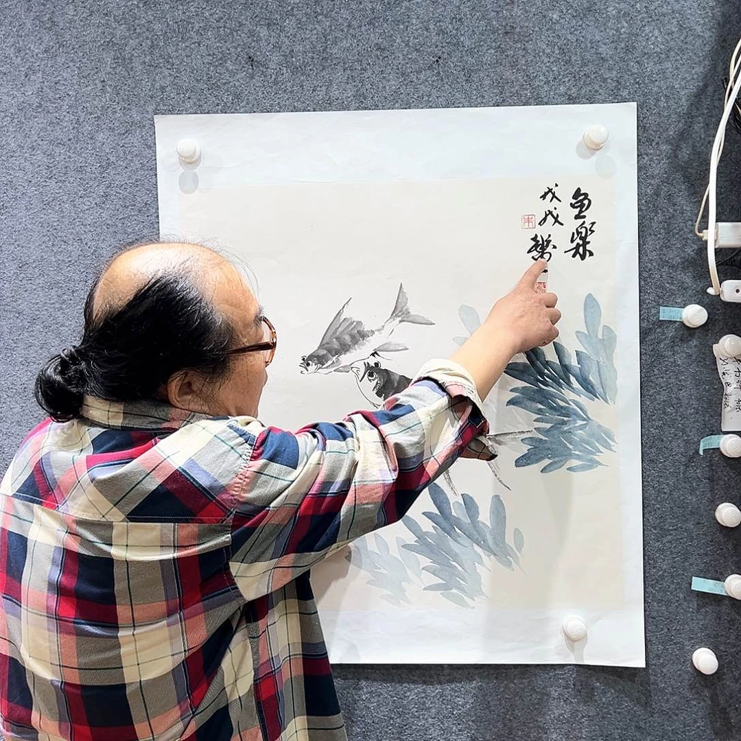 国画纯手绘系列画心