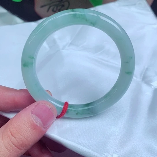 翡翠手镯未镶嵌圆条044