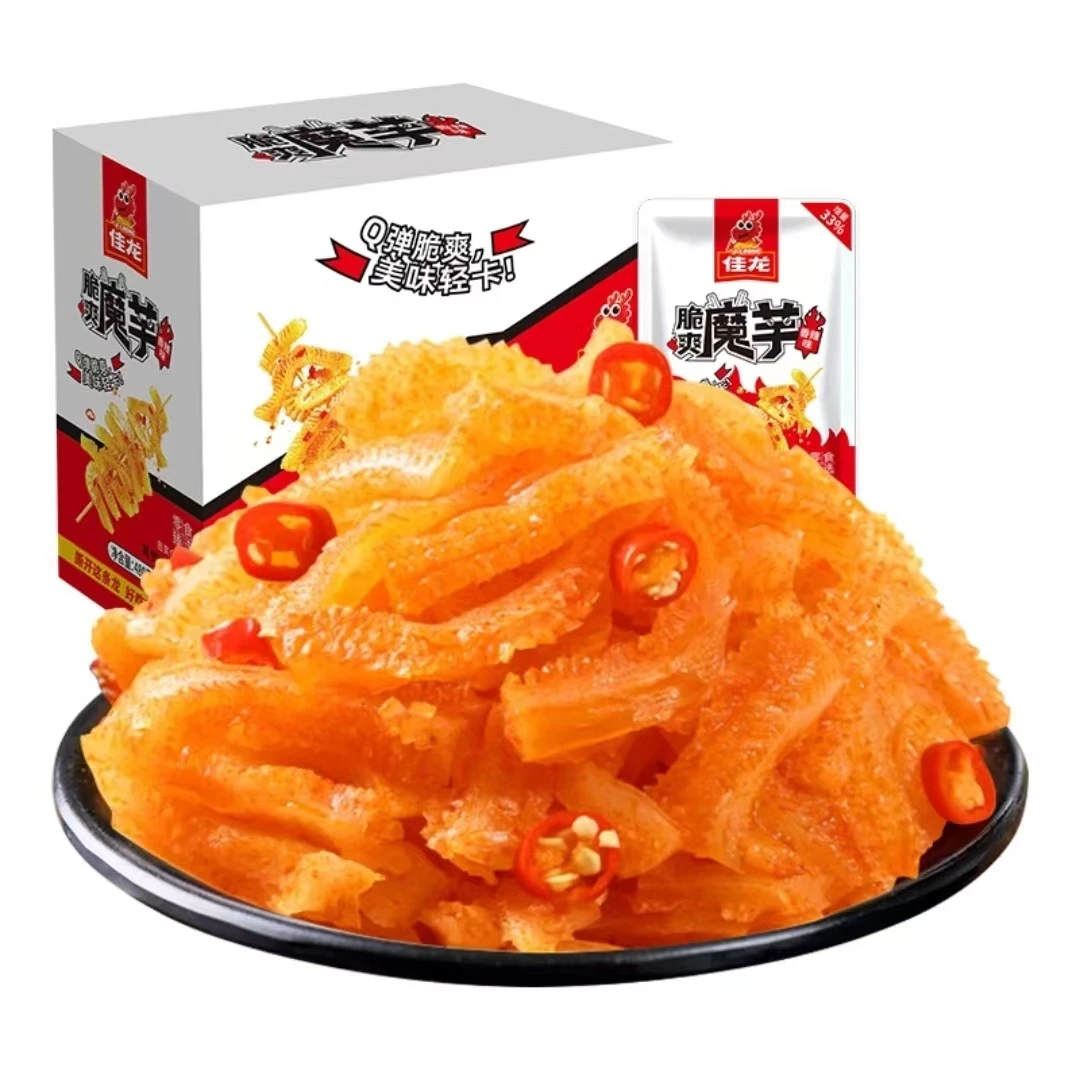 佳龙麻辣味爽香辣味脆爽魔芋解馋零食办公室宿舍小零食休闲零食