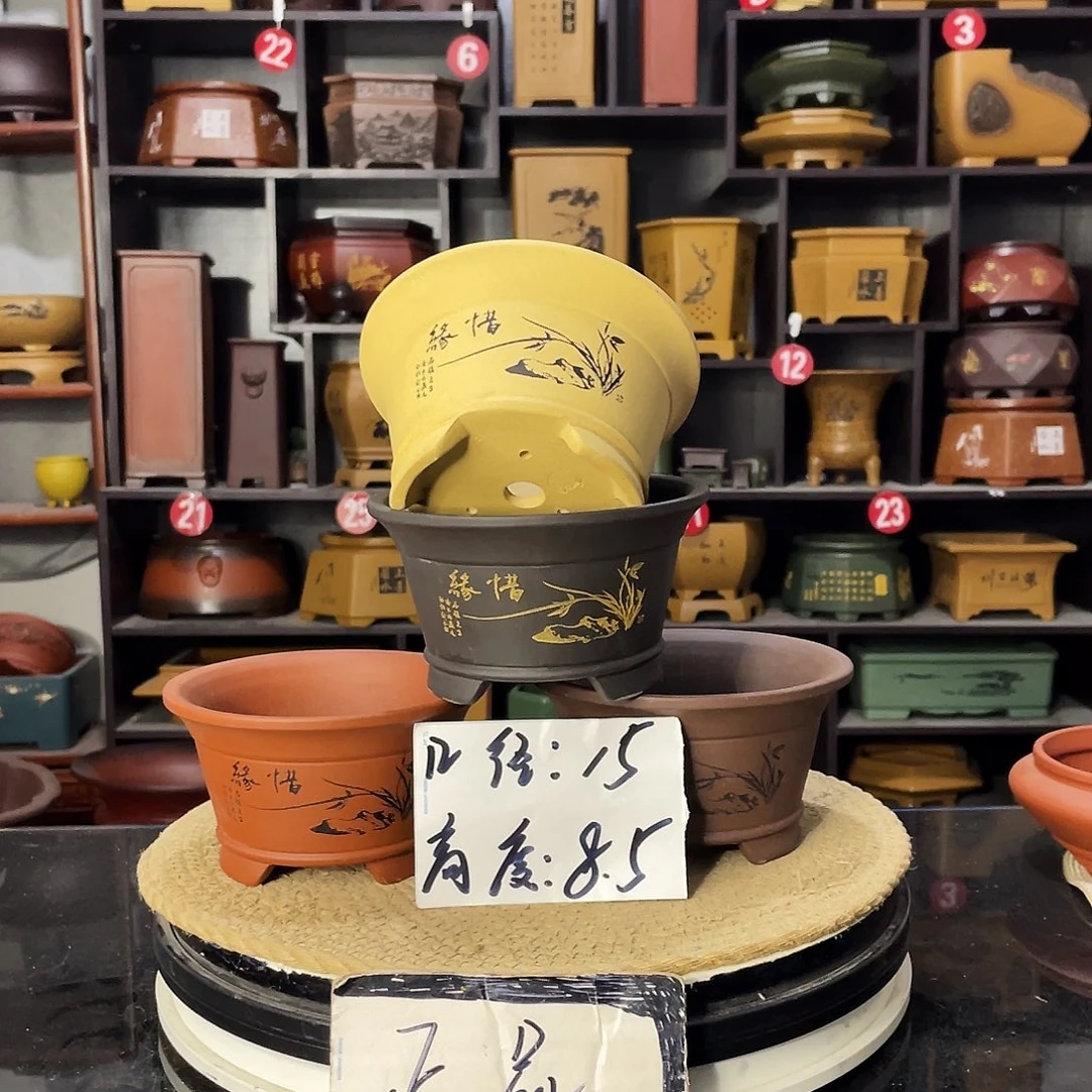 D-盆尚好紫砂花盆