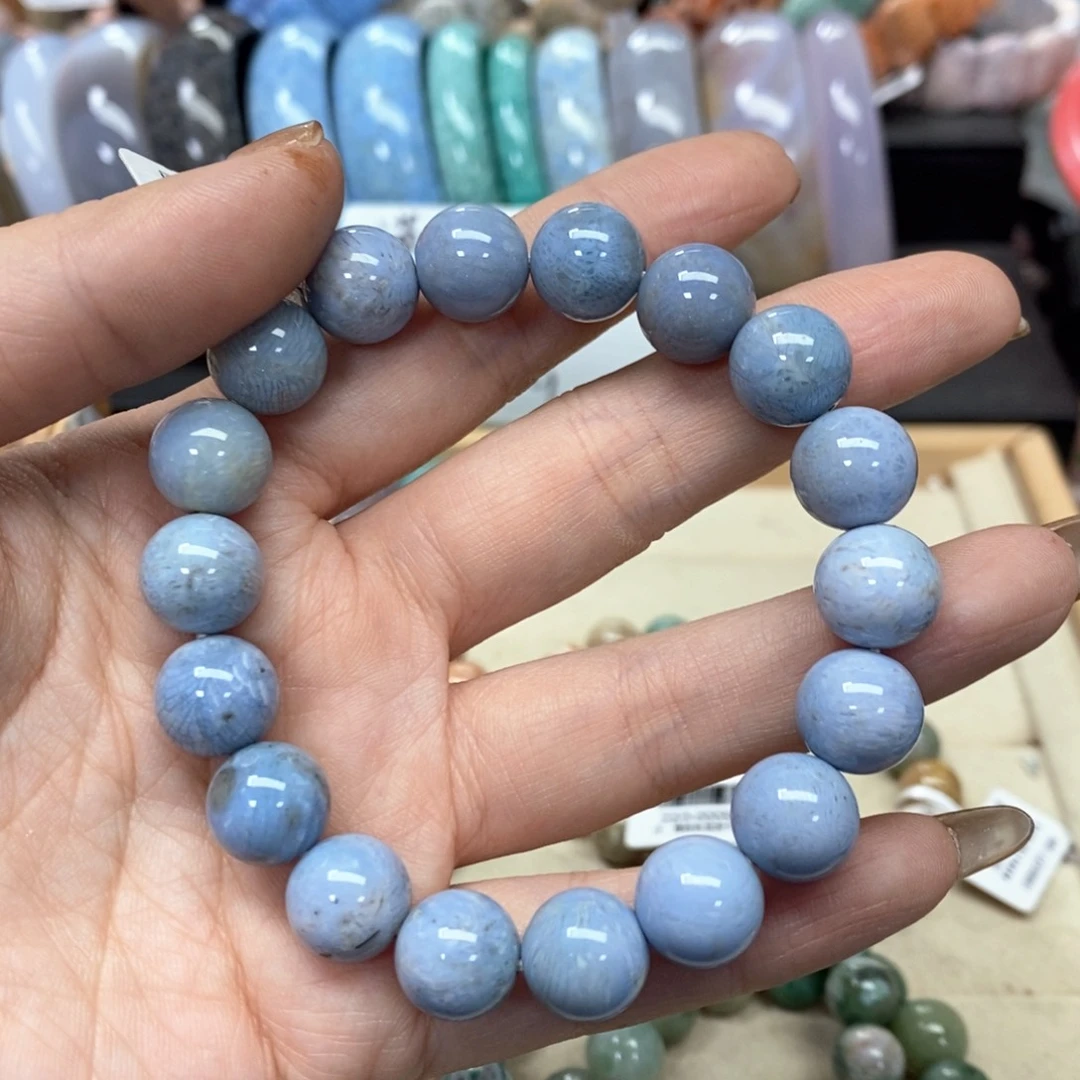 硅化珊瑚（珊瑚玉）手链未镶嵌蔷*496