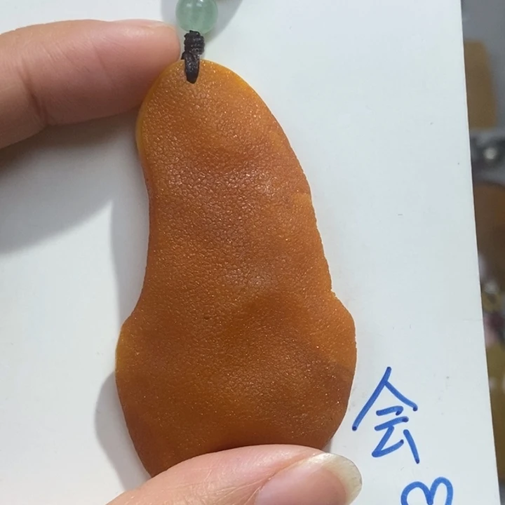 定制琥珀未镶嵌琥珀蜜蜡吊坠项链