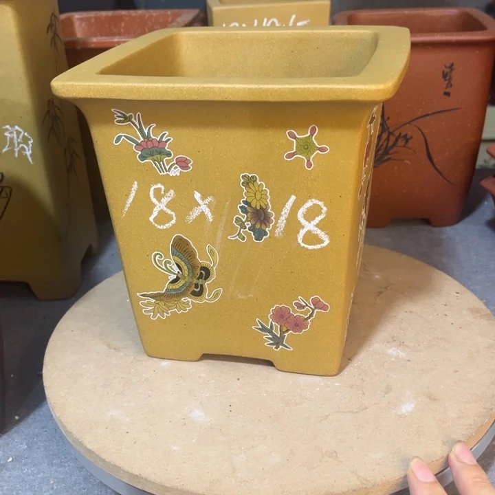 紫砂花盆紫砂花盆
