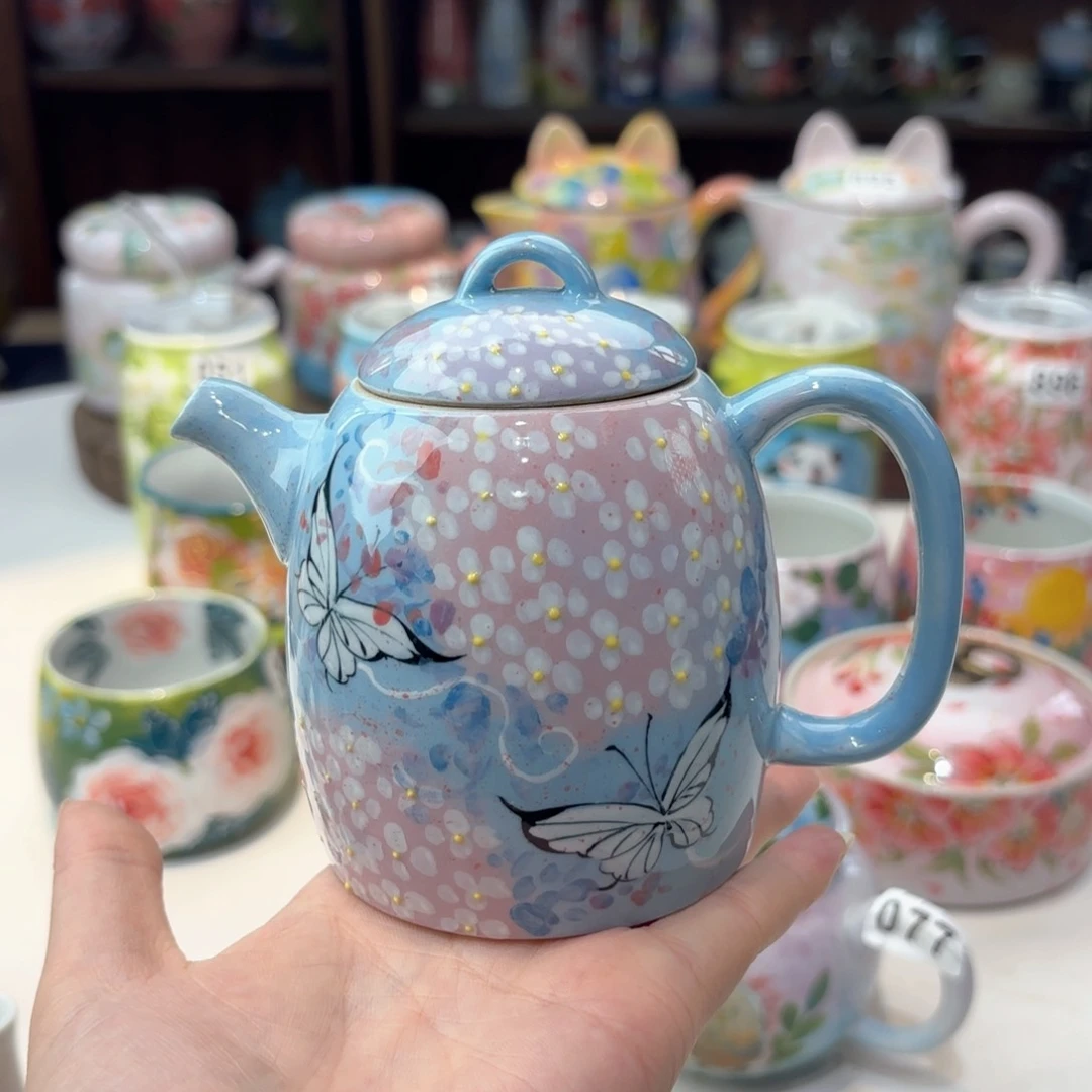 景德镇手绘高温釉下彩陶瓷茶具