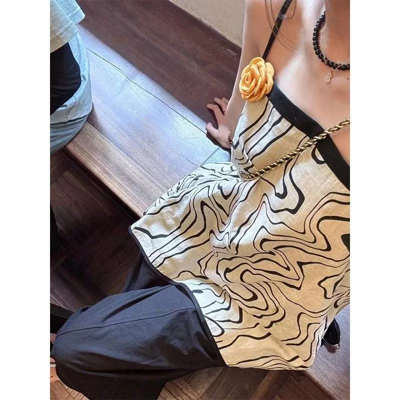 洋气衣服女夏季新款无袖背心显瘦打底衫吊带垂感休闲西装裤拖地裤