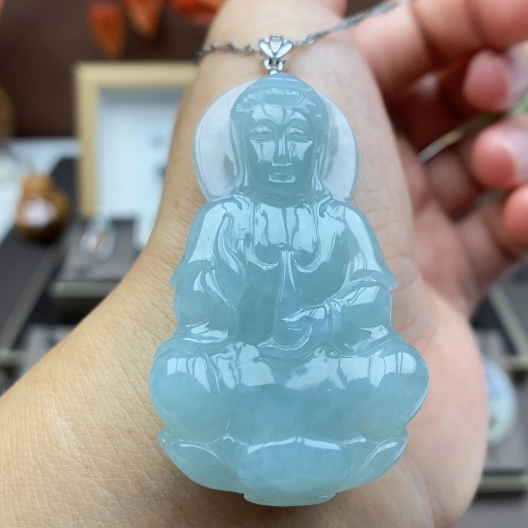 【闪购商品】颈饰银S925镶嵌翡翠23