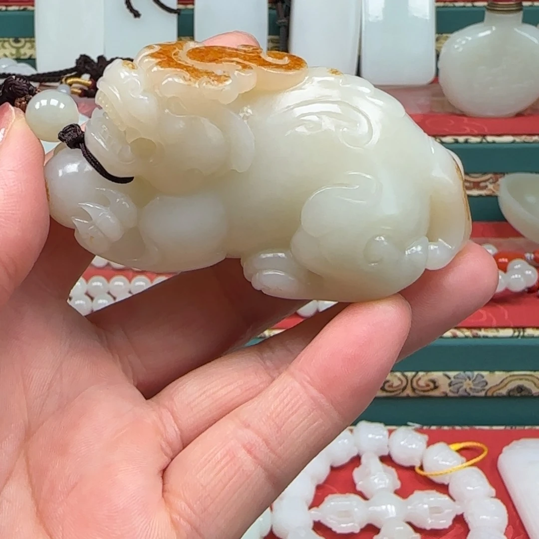 未镶嵌和田玉挂件弹**潮