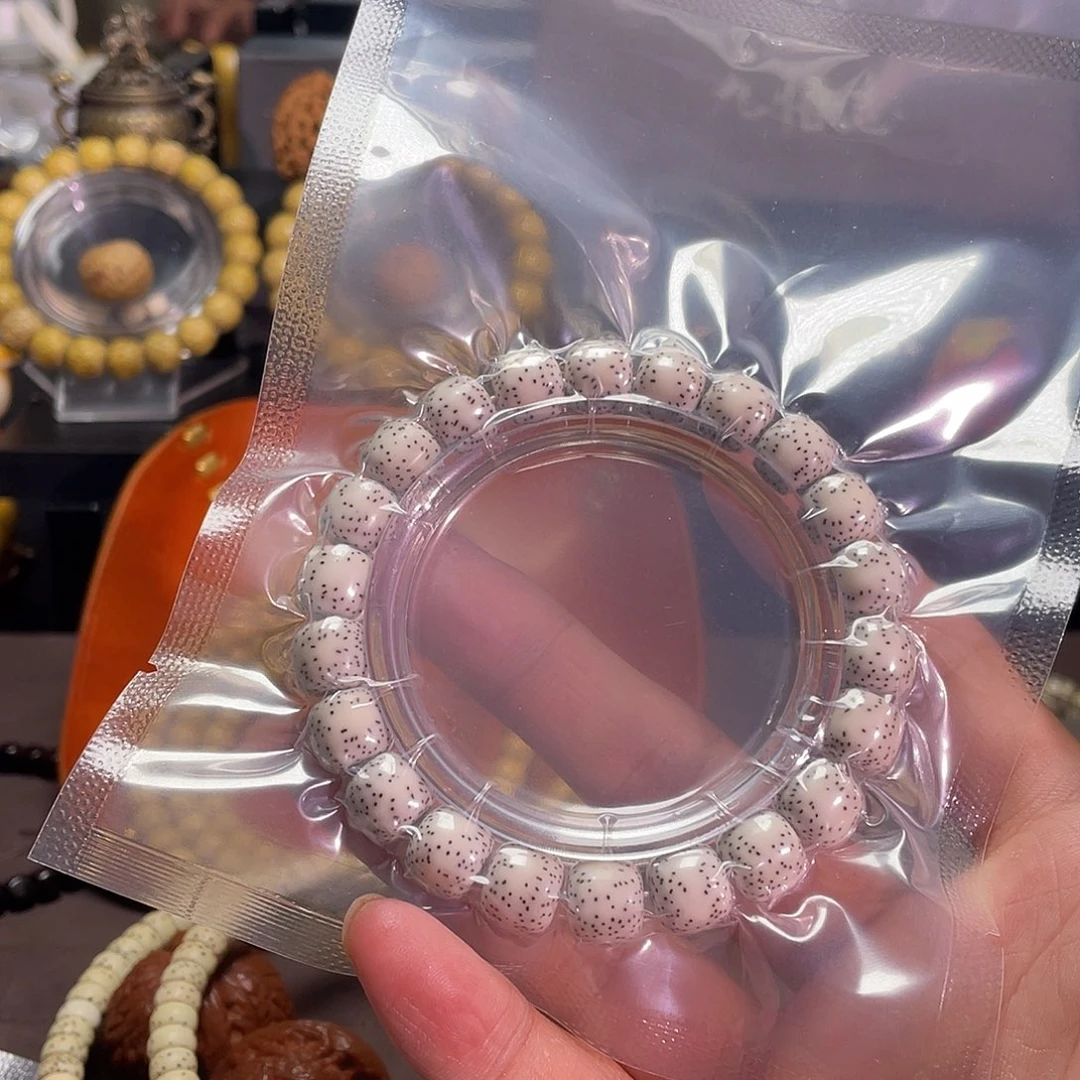 星月菩提吊坠原生态星月菩提原白手串10.9