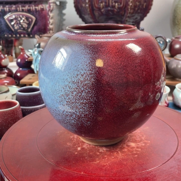 摆件二*传统煤烧手工鸡心罐