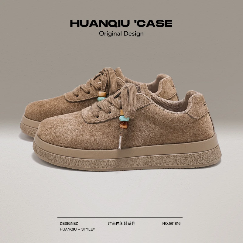环球厚底勃肯鞋女2025新款秋季厚底百搭休闲女鞋子棕色复古小皮鞋