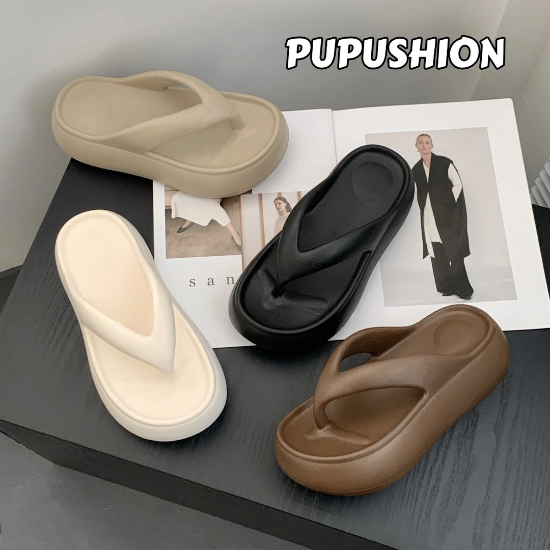 6cm厚底人字拖女款夏季外穿软底室内防滑沙滩拖鞋夹脚凉拖鞋