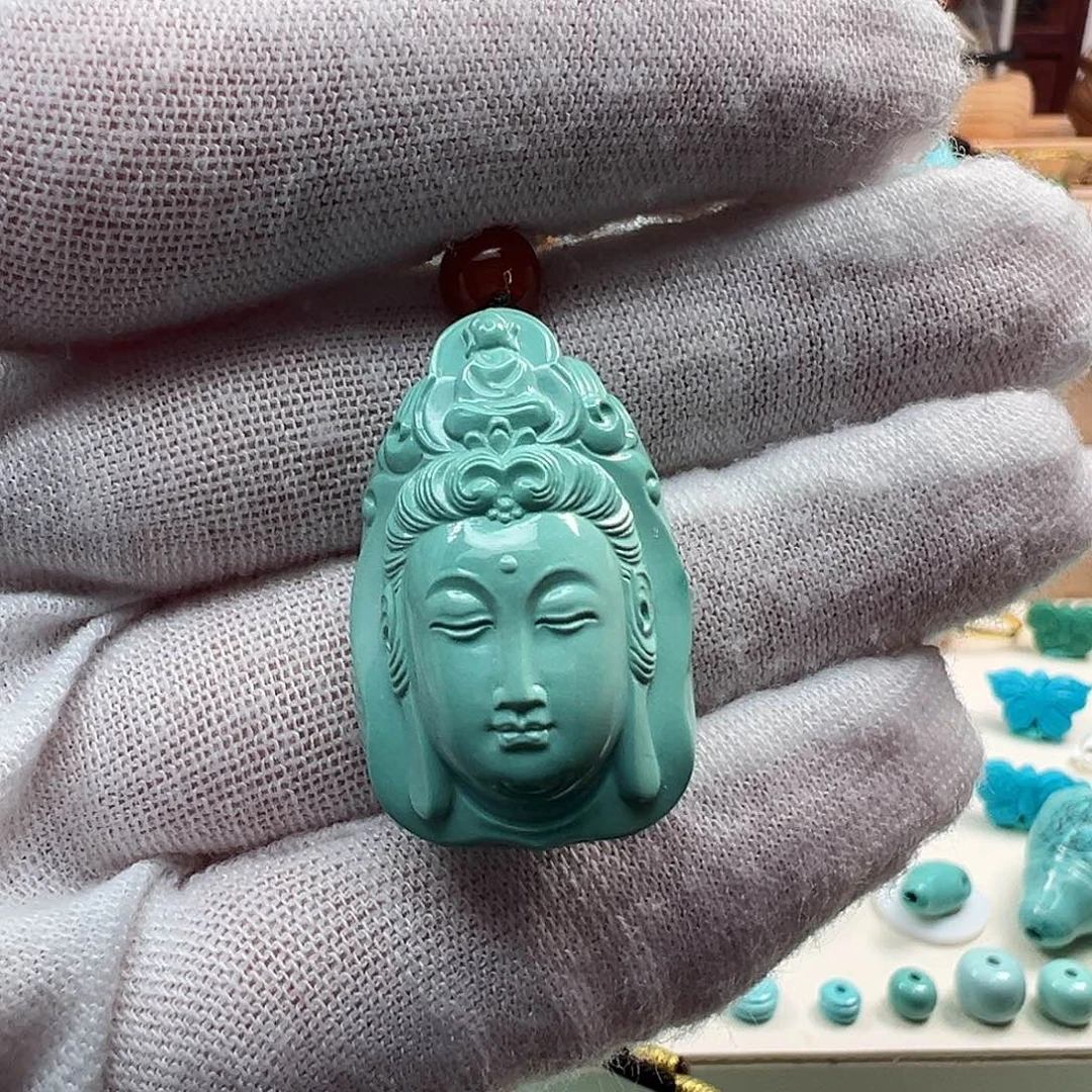 绿松石未镶嵌吊坠(不含链)