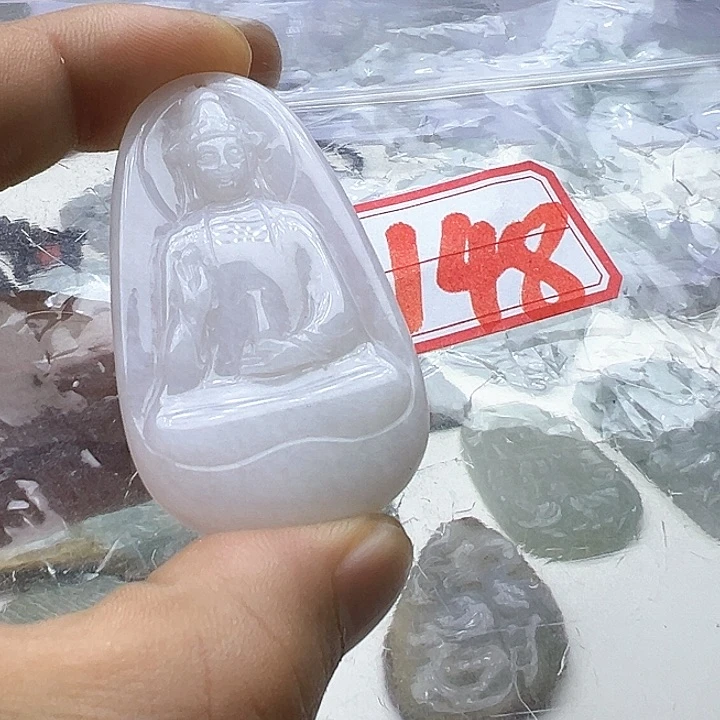 翡翠颈饰未镶嵌天然缅甸翡翠吊坠