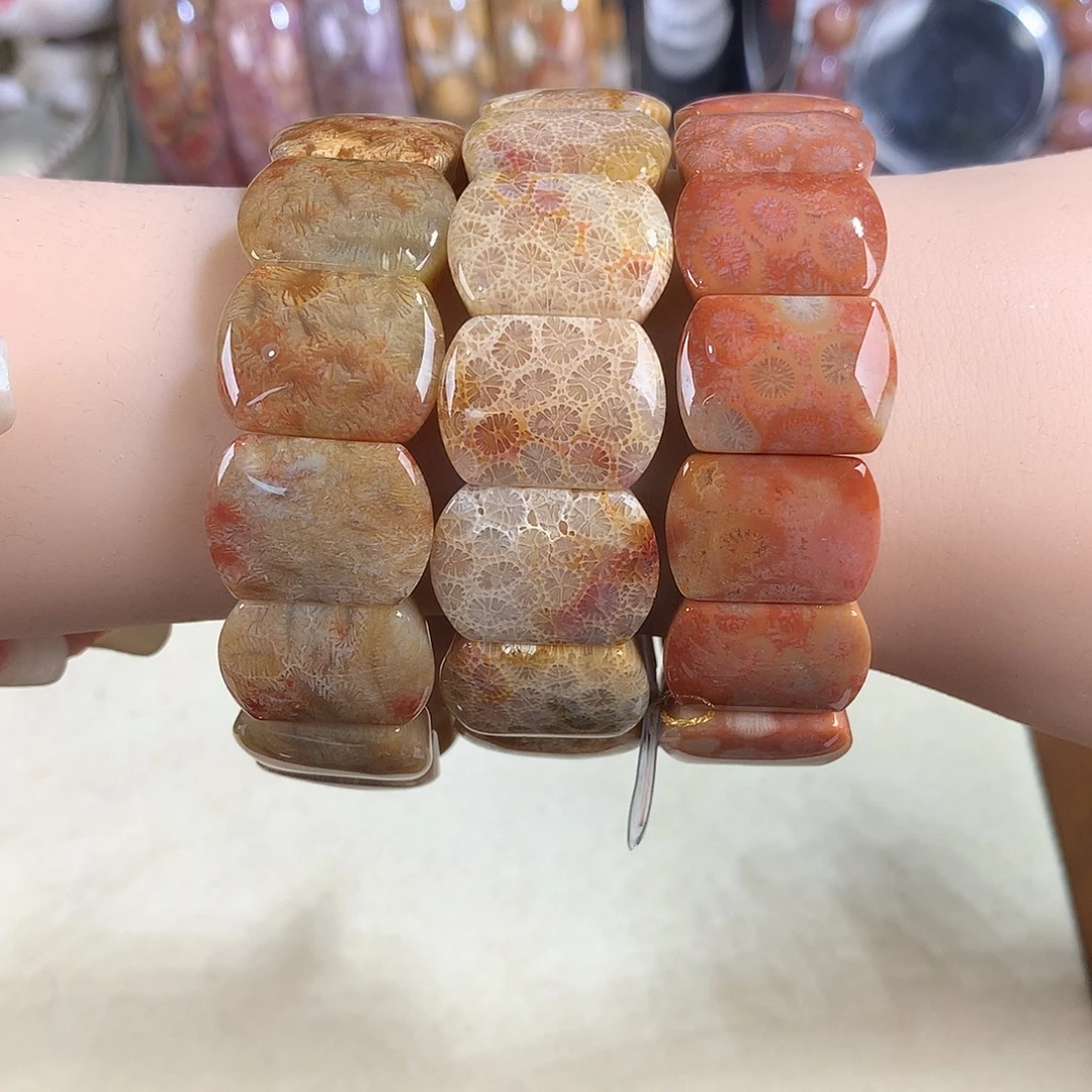 吊坠(赠链)未镶嵌硅化珊瑚（珊瑚玉）38号