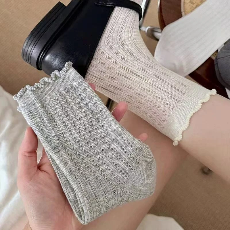 【大七专属】洛丽塔木耳边堆堆袜C55