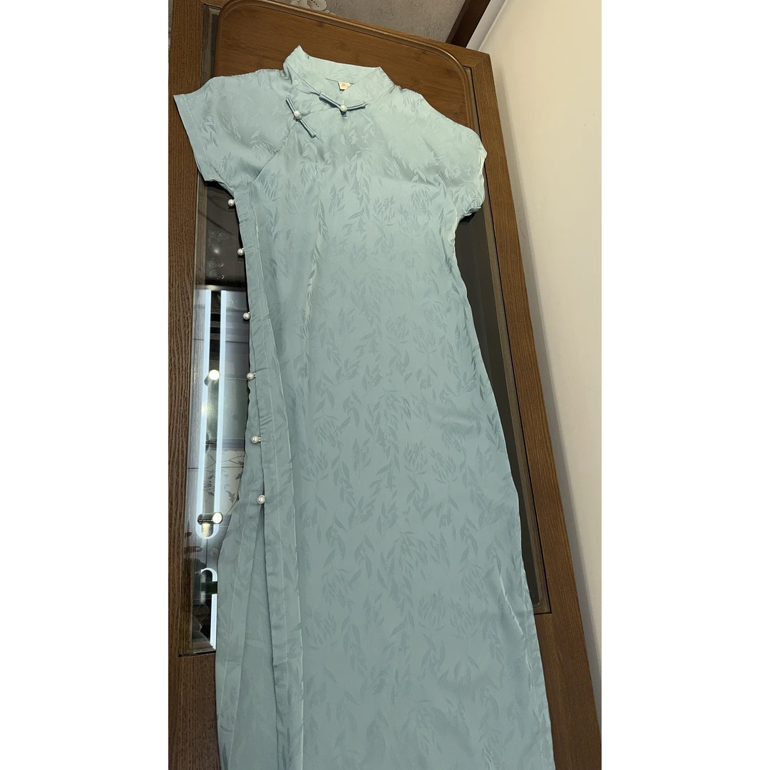 【A126】2025复古文艺减龄修身显白日常款旗袍115CM