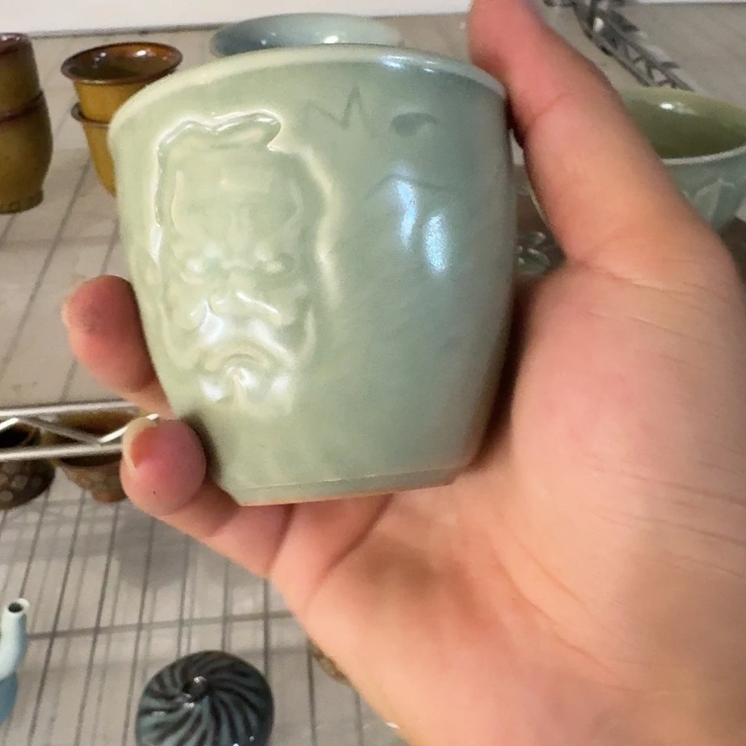 横***树龙泉青瓷茶具微瑕