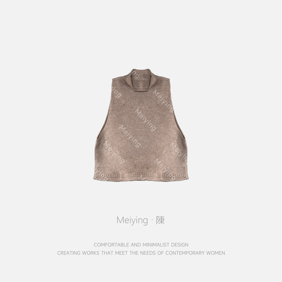 Meiying-“绒绒细语”慵懒感自由领无袖羊绒背心YA5QB026