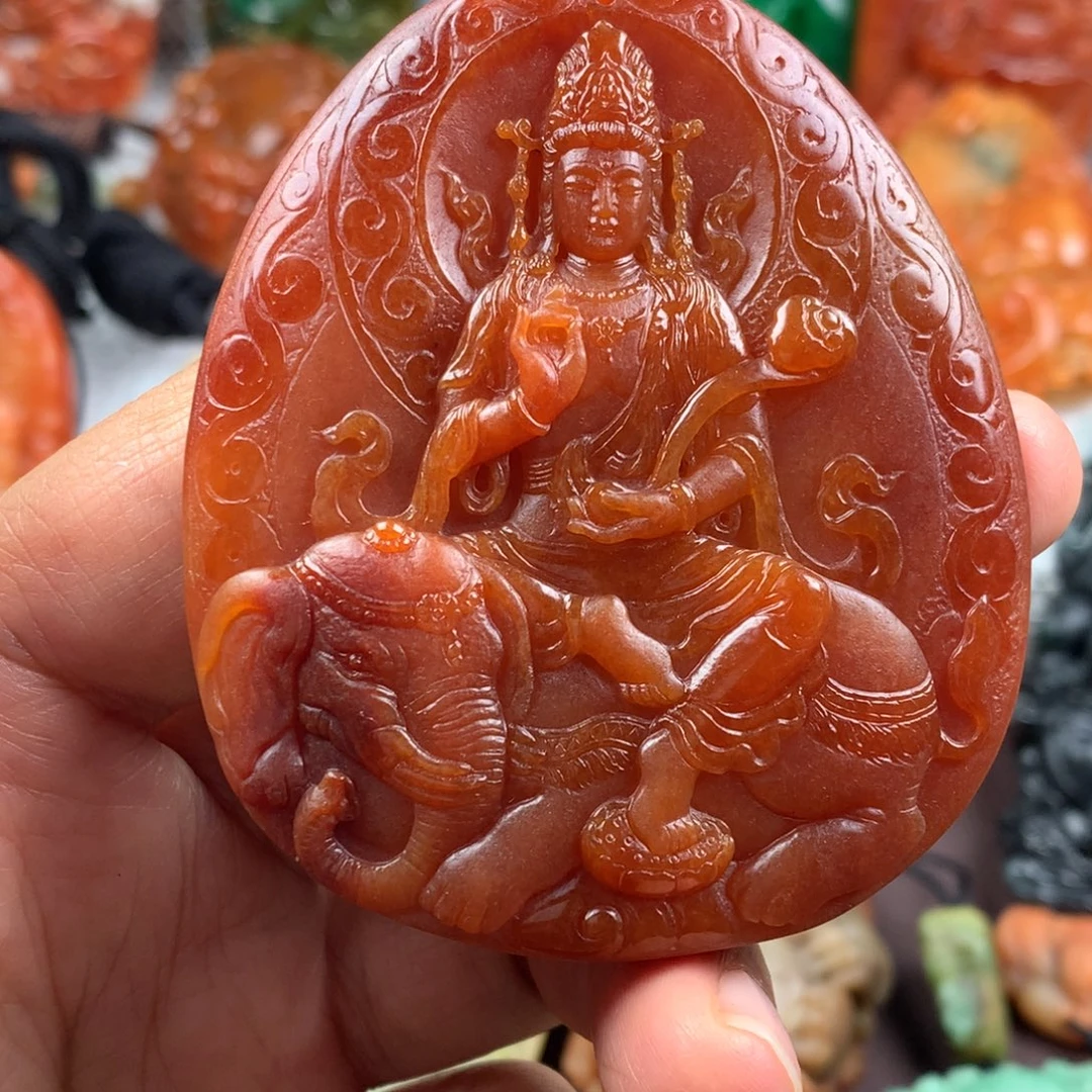 逝***年翡翠未镶嵌颈饰挂件