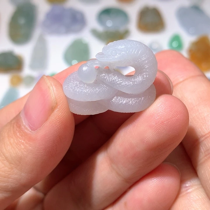 未镶嵌定制翡翠蛇