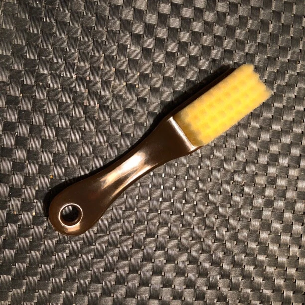 迷你便携款琥珀棋格软毛万毛核桃包浆神器