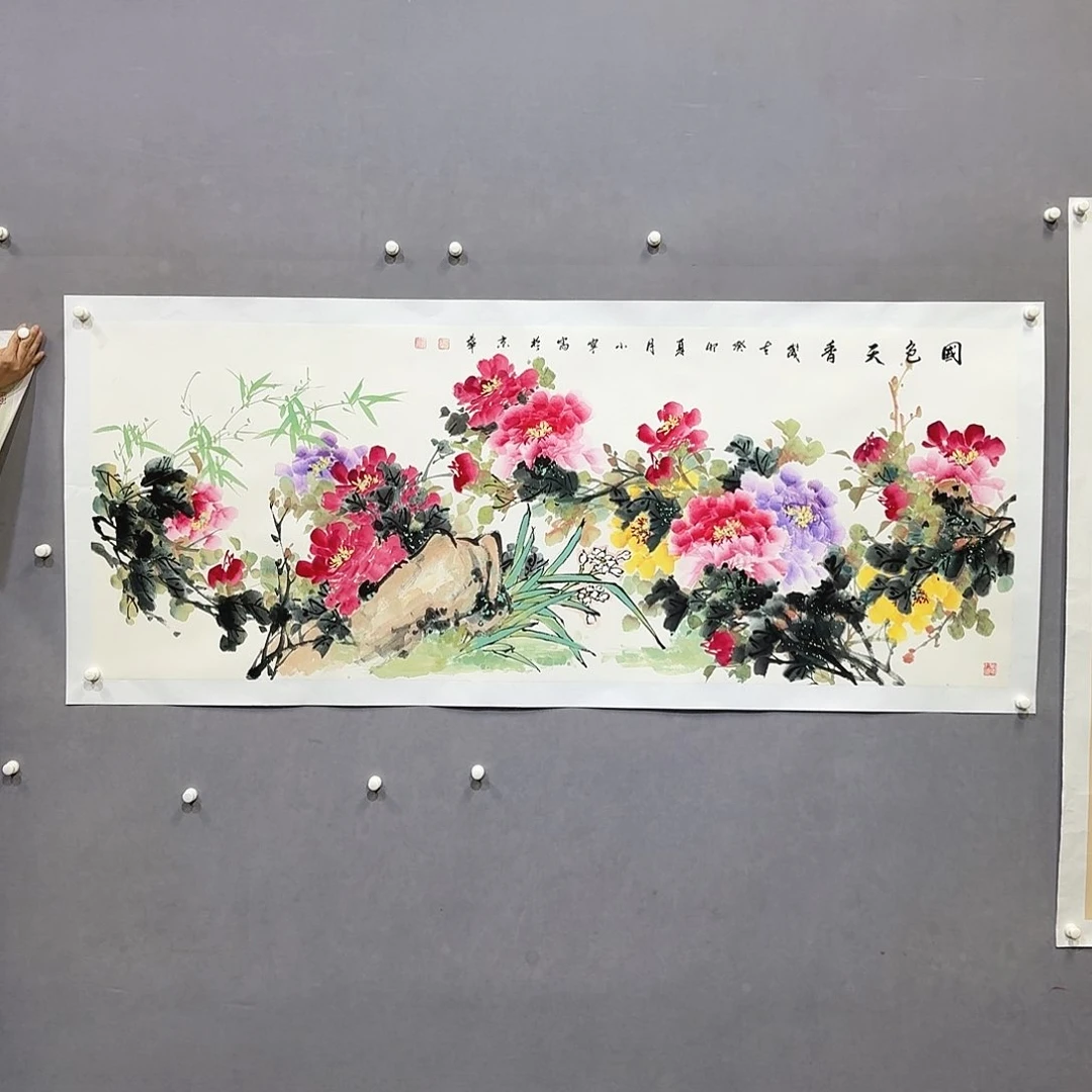 国画亲笔手绘放心去藏