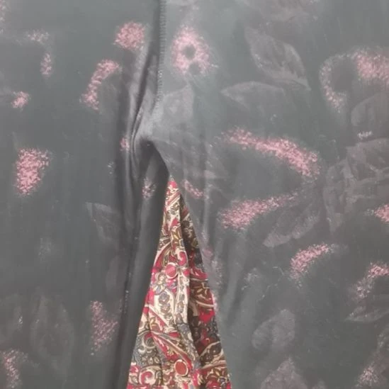 背心4X黑色红暗棉裤